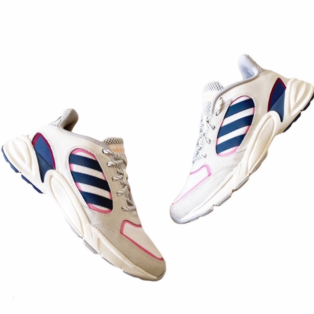 Adidas Valasion 90s Sneakers White Blue NEW